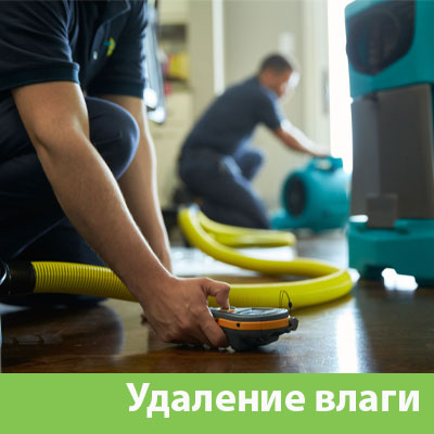 Удаление влаги после потопа в Полевском